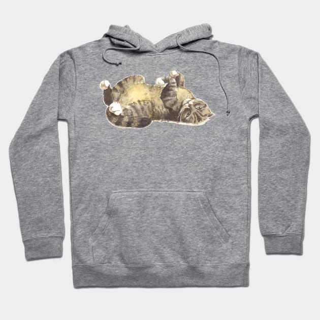 Tabby cat Hoodie by katerinamk